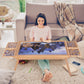 Puzzle Board 1500 Pieces,34.3”X 26.5” Jigsaw Puzzle Table With 4 Drawers And Cover,Portable Board Gametable With Folding Legs For Adults And Teens