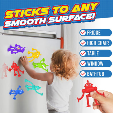 Baby Suction Toy Bath Toys: 18Pcs Robot Bath Toys For Toddlers, No Hole Bath Toy For Boys Girls Travel Toy Gift, Window Sensory Toys For Fun & Creativity, Suitable For Classroom Prizes, Party Favors