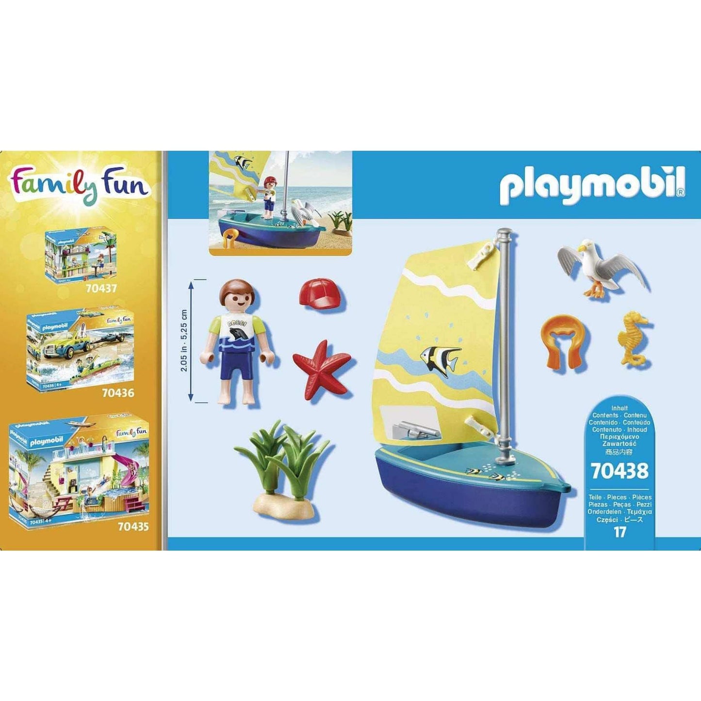 Playmobil Sailboat Model 70438 - Multicolor Standard Size Plastic Toy