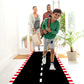 Racetrack Floor Running Black Racer Party Decoration Mat Road Table Runner Long Racetrack Tablecloth Drag For Party (Stripe Styl