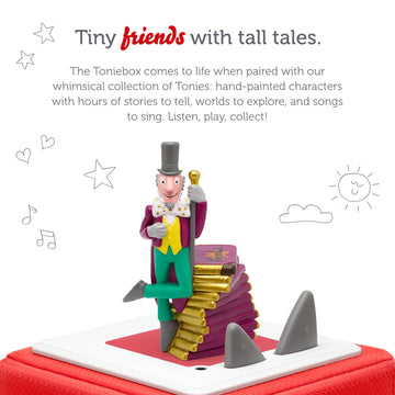 Tonies Willy Wonka Audio Toy Figurine From Roald Dahl'S Charlie And The Chocolate Factory