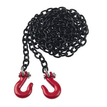 ShareGoo Mini Metal Trailer Chain with Tow Hook Decoration Accessories Compatible with Axial SCX10 HSP 94180 RC4WD D90 Traxxas T