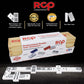 RCP PRODUCTS Double 9 Dominoes Set - 55 Tiles, Acrylic, Medium, Silver, Includes Metal Spinner and Wood Case, Perfect for Adults