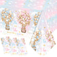 Dydamud Bear Baby Shower Tablecloths Decorations,Teddy Bear Gender Reveal Decorations 3Pcs Pink Blue What Will Baby Be Bear Them