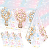 Dydamud Bear Baby Shower Tablecloths Decorations,Teddy Bear Gender Reveal Decorations 3Pcs Pink Blue What Will Baby Be Bear Them