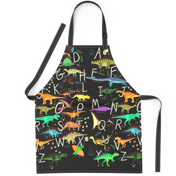 Babyboet Kids Apron For Girls And Boys Apron For Kids Toddler With Pocket For Painting Cooking Baking Art Gardening Craft (Dinos