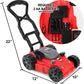 Teganplay Kids Lawn Mower | Toddler Landscaping Gardening Tools And Equipment | Includes Mask Safety Goggles And Earmuffs