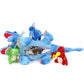 Tezituor Double Headed Dragon Stuffed Animals, 5 PCs Stuffed Dinosaur Plush Toys Set, Mommy Dragon with 4 Baby Dinosaurs Plushie