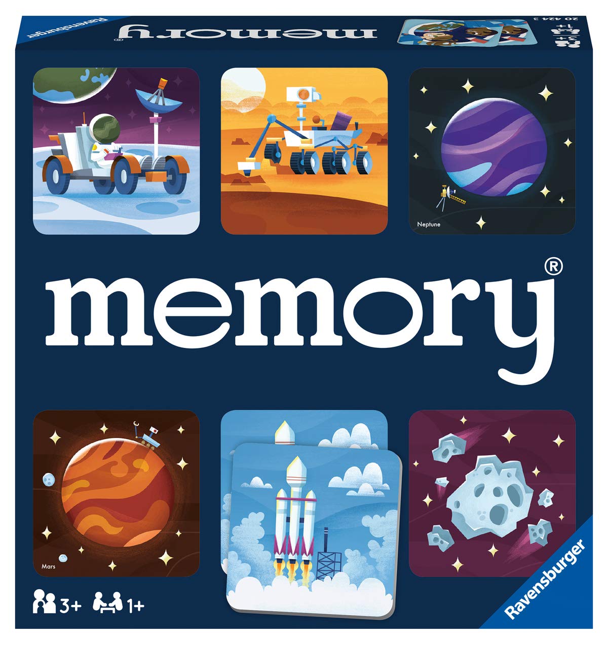 Ravensburger Space Memory Game - Engaging Cosmic Matching Game For Kids | Fun Educational Toy | Enhances Focus And Memory | Ideal Gift For Birthdays And Special Occasions | Suitable For Ages 3 And Up