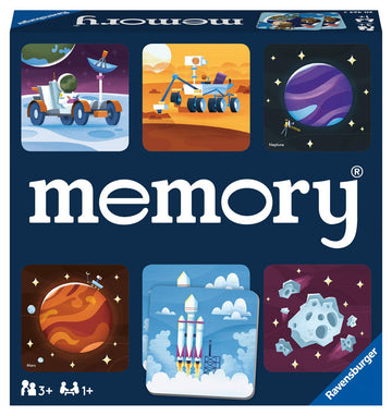 Ravensburger Space Memory Game - Cosmic Matching Toy for Kids, Enhances Focus & Memory, Ages 3+, Cardboard, Model 4005556204243