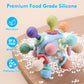 Baby Teething Toys, Baby Teether Montessori Sensory Toys For 0-6 6-12 Months, Boy Girl Gifts For Infant Newborn Toddler 0 3 6 9