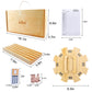 Gothink Mexican Train Dominoes Set, 91 Tiles Double 12 Dominos Set For Adults And Family, With Wooden Trays*8, Metal Trains*9, Wooden Hub & Scoreboards, Dominoes Tile Board Game In Storage Case Games