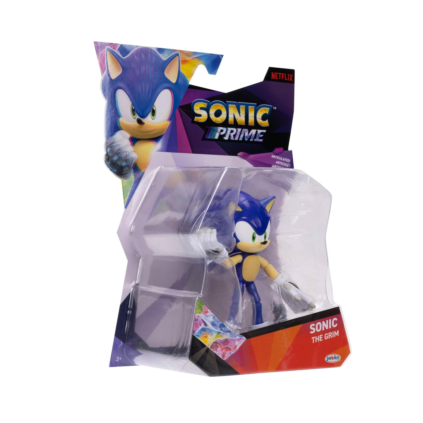 Sonic The Hedgehog 5-inch Action Figure - The Grim, 13 Points of Articulation, Blue, Model 422254, Ages 3+