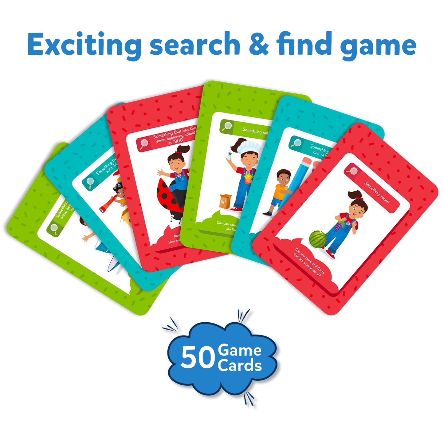 Skillmatics Indoor Scavenger Hunt Card Game - Educational Toy for Kids Ages 4-7, Multicolor, Model SKILL146FWI