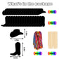 JarThenaAMCS 60 Pcs Western Cowboy Scratch Paper Craft Kits Cowboy Hat Boot Scratch Cards Ornaments with Ribbon & Wood Styluses