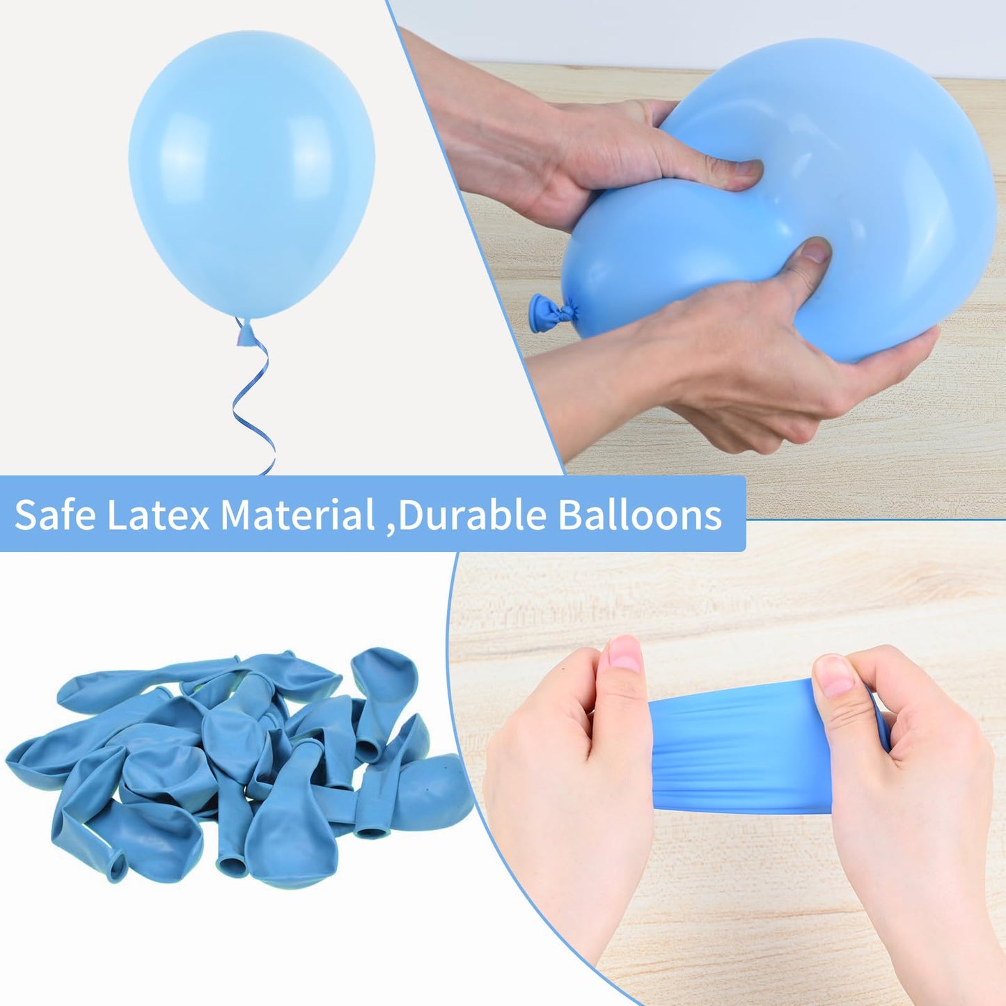 Blue Yellow Balloon Arch Kit,Blue And Yellow Balloons,Pastel Blue Yellow Balloons Garland Kit With Baby Blue Yellow Balloon For