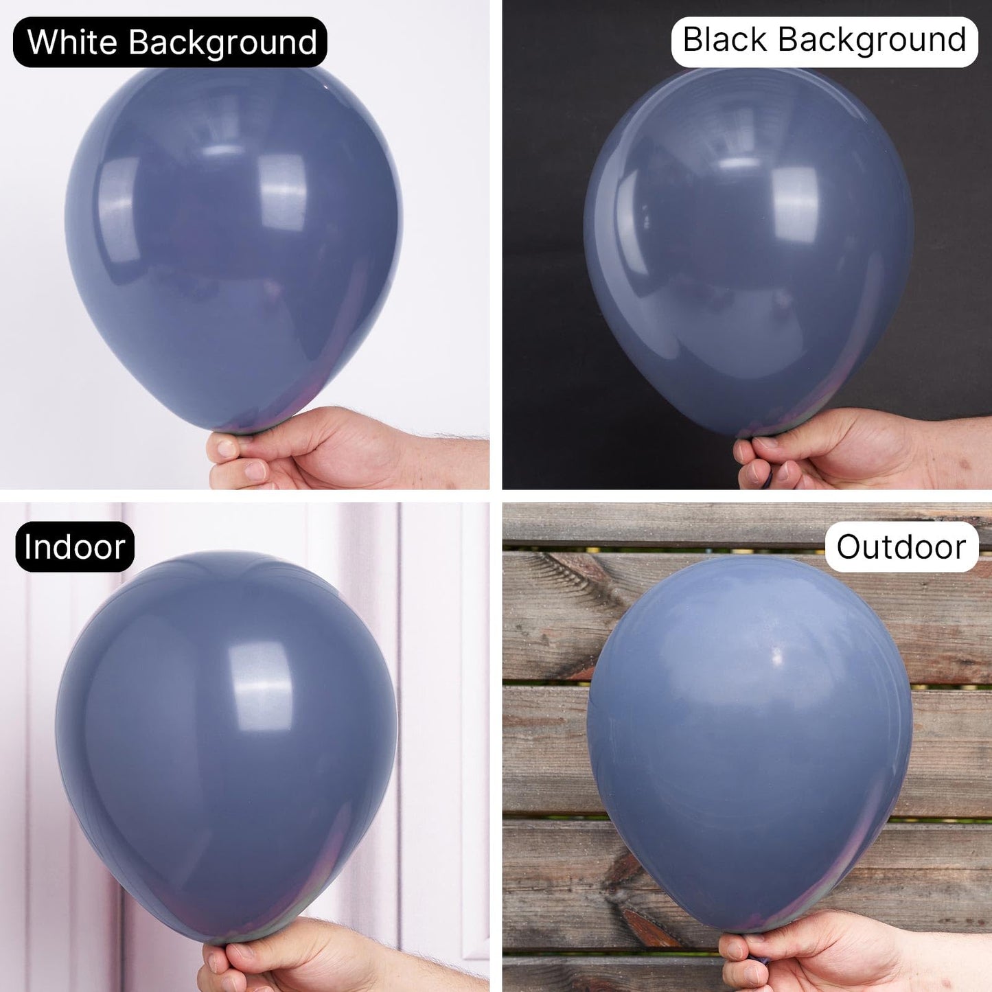 Partywoo Dusky Blue Balloons, 138 Pcs Dusty Blue Balloons, Blue Balloons Different Sizes Pack Of 18 Inch 12 Inch 10 Inch 5 Inch Dark Blue Balloons, Navy Blue For Party Decorations, Blue-Dusky Blue-F15