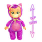 Cry Babies Tiny Cuddles Halloween Katie - 9 Baby Dolls, Cries Real Tears, Purple and Pink Cat Themed Pajamas