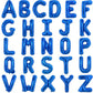 Toniful 52 Pieces 16 Inch Blue Letter A-Z Balloons,Custom Phrase Mylar Foil Alphabet Letter Diy Personalized Phrase Banner For B