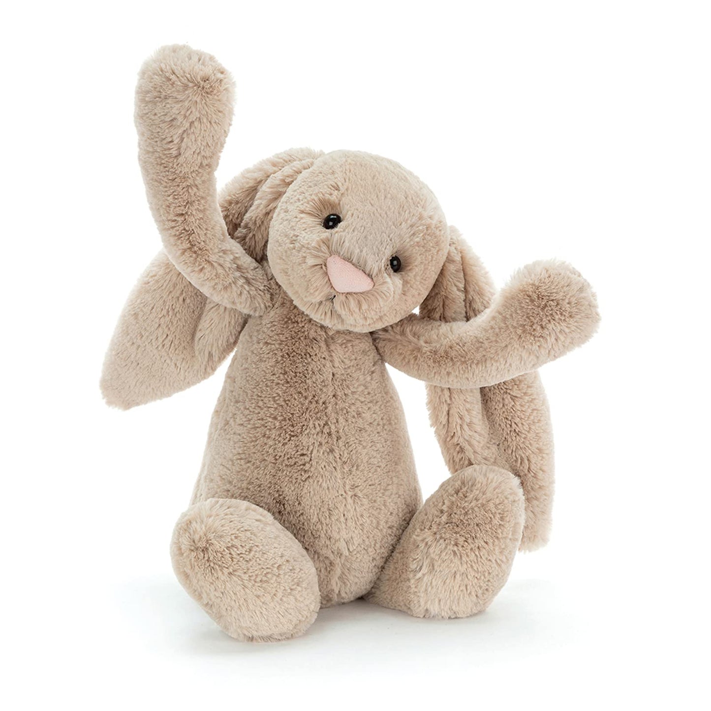Jellycat Bashful Beige Bunny Plush Toy - Large 14 Stuffed Animal, Soft Polyester, Classic Children's Gift