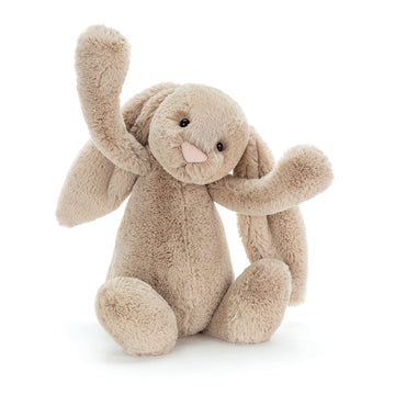 Jellycat Bashful Beige Bunny Plush Toy - Large 14 Stuffed Animal, Soft Polyester, Classic Children's Gift