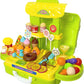 Zivora Little Kids Shopping Market Playset Fast Food and Snacks Children Set with Ice Cream Lollipops Fruits Educational Pretend