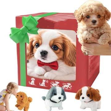 Robot Dog - Robot Puppy,2025 New Realistic Robots Puppy That Acts Like A Real Puppys,Smart Robotic Dog,Interactive Plush Dogs Ro
