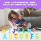 Alphabet Letters Learning Suction Toys: Abc Silicone Baby Bath Toys, Bathtub/Windows/Car/Travel Toys For Toddlers 1-3, Preschool