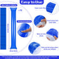 Sosation 36 Pcs Team Spirit Accessories, Cheerleading Pom Poms Hand Clappers Party Favors And Thunder Sticks Noise Makers For Sporting Events Football Baseball Cheering Essentials(Blue Silver)