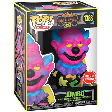 Funko POP! Jumbo in Blacklight Killer Klowns from Outer Space 35th Anniversary POP! Movies Gamestop limited availability Vinyl Figure