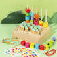 ATORSE Montessori Wooden Beads Sequencing Toy Set Lacing Beads for Kids 1 2 3 4 5 6|Baby | Toys for Baby | Developmental Baby To