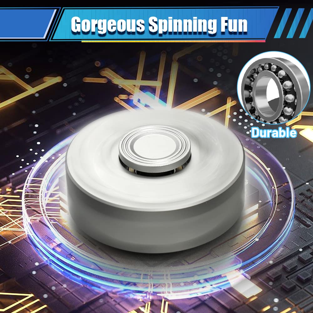 Alloy Metal Fidget Spinner, Cool Handheld Fidgit Cube For Kids Adults, Desk Toy, Christmas Party Supplies Gifts For Classroom Office