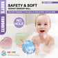 Rohsce Soft Spiky Sensory Balls - No Hole Wheat Straw Soft Toys For Toddlers 1-3 Multicolor Bath Gifts Montessori Toys Baby Ball