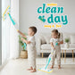 BLF FUN Spray Mop for Kids - Real Water Sprayer Cleaning Set, Montessori Toy for Ages 3-6, Green, Model PTD06-2L-1