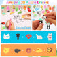 LanMa 98 Pcs Animal Erasers - Desk Pets & Classroom Prizes; Puzzle, Take Apart Animals for Student Rewards, Party Favors & Easte