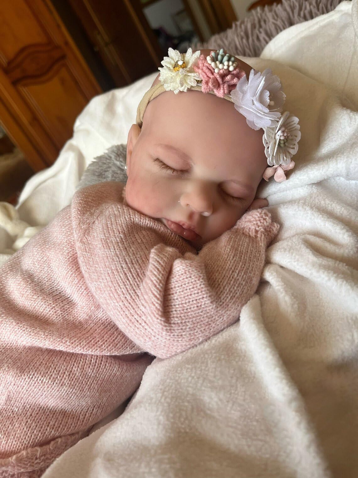Oyesy Realistic Reborn Baby Dolls 19 Inch Realistic Toddler Doll Sleeping Real Life Newborn Baby Dolls That Look Real Lifelike Baby Girls