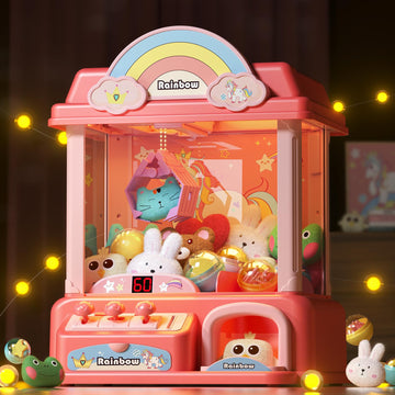 Dolive Claw Machine For Kids,Unicorns Toys For Girls Age 4 5 6 7 8 9 10+, Electronic Arcade Game Machine With Music, Pink Mini Vending Machine