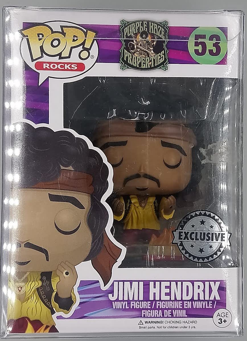 Funko Pop Rocks Jimi Hendrix Monterey Pop! Exclusive Vinyl Figure, 3.75 inches, Brown, Model Abysse Corp_BOBUGU661