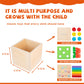 Montessori Toys For 1+ Year Old Baby Gifts,Play Kit Box Includes Carrot Harvest Games,Infant Coin Box,Fine Motor Skills Toys And Object Permanence Box,Montessori Toys For Babies 6-12 Month(4-In-1)