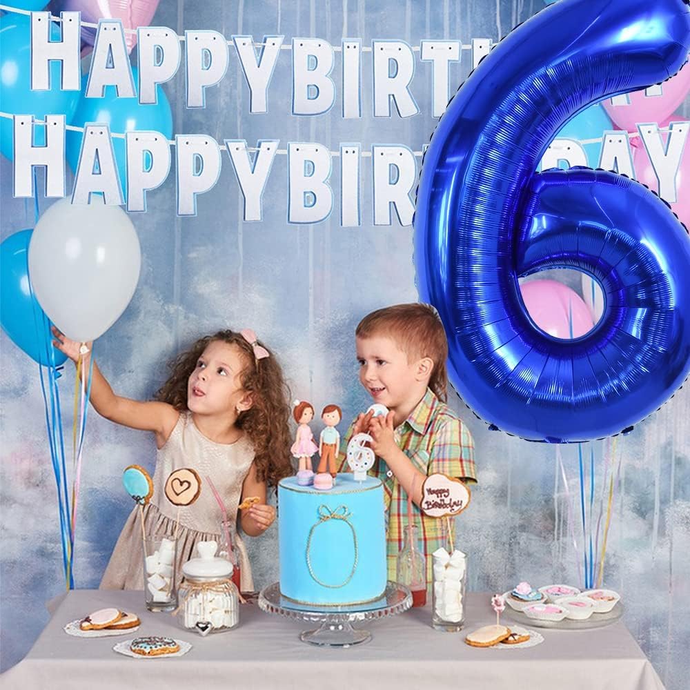 TONIFUL 40 Inch Large Navy Blue Number 21 Balloons Giant Digital 21 or 12 Helium Balloons, Foil Mylar Big Number Balloons for 12