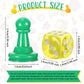 26 Pieces Multicolor Board Game Pieces and Dice Include 24 Multicolor Plastic Pawn Chess Pieces and 2 Plastic 6-Sided Game Dices  Chess Game Pieces Dice Set for Board Game Components Table Marking