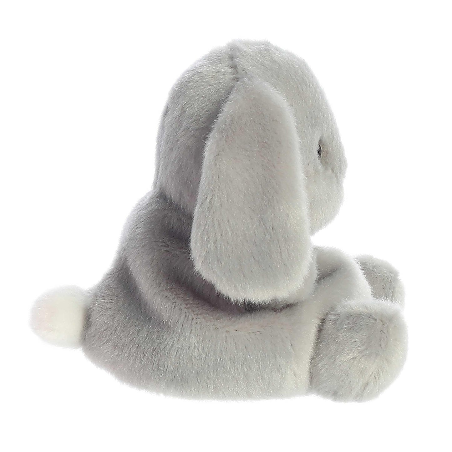 Aurora Adorable Palm Pals Pebbles Bunny Stuffed Animal - Pocket-Sized Play - Collectable Fun - Grey 5 Inches