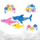 Baby Shark Bath Art Creations Play Set for Kids & Toddlers - Draw Washable Artwork During Bathtime or Shower Time - Dissolvable