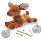 Hideekoog Stuffed Animal for Kids 12 inch Fawn Realistic Animal Plush Toy Lying Down Posture Animals Plush Deer for Boys Girls mature-themed Birthday Hug Teaching(L-Deer)