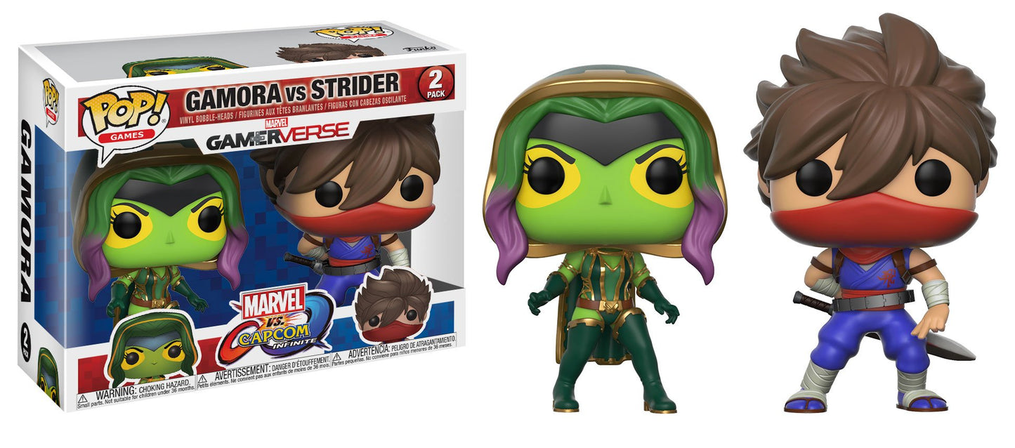 Funko Pop! Tv: Marvel Vs Capcom - Gamora Vs Strider Collectible Figure