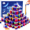Galaxy Slime Kit with 60 Pack Slime Party Favors for Kids  Non Sticky Wet Soft Sludge Toy Mini Slime Bulk for Boys Girl  Stress Relief Goodie Bags  Christmas Stuffers