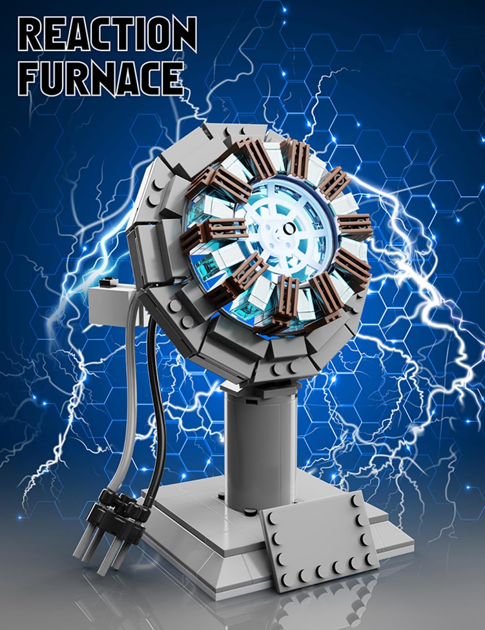 Reactor Pendant Building Sets,Compatible With Lego Mravei, Hero Team Gift Idea For Adults And Teens, Model Kits For Decoration A