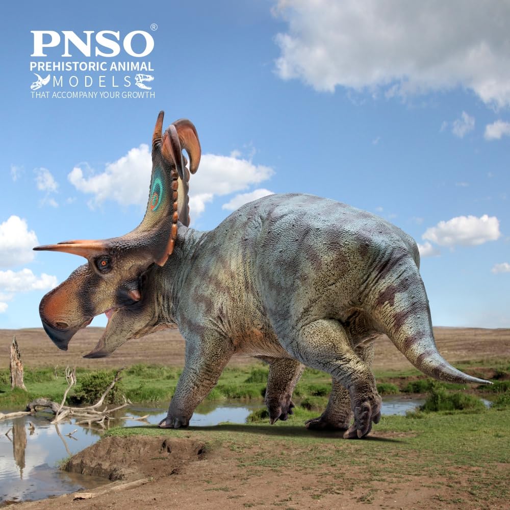 Pnso Prehistoric Dinosaur Models:86 Frederik The Lokiceratops