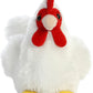 Aurora® Mini Flopsie™ Chicken Stuffed Animal, 5.5" White, Soft Polyester, Ideal for Kids and Families