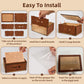 10000 Kakeibo Wooden Money Saving Challenge Box Cash Vault Piggy Bank For Adults Kids Savings Goals Smash Box Saver For Boys And